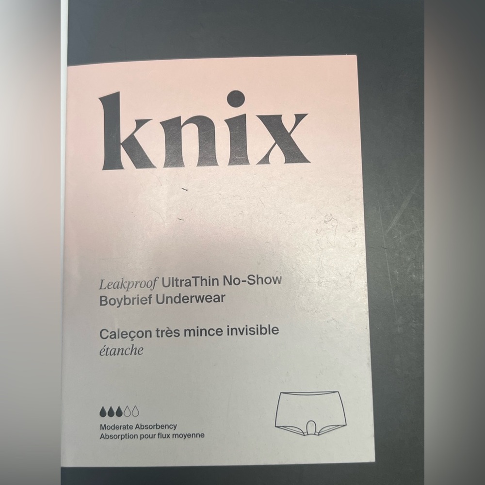 KNIX Leakproof UltraThin No Show Boybrief Period Underwear Warm Sand Size S NWT - Picture 6 of 11